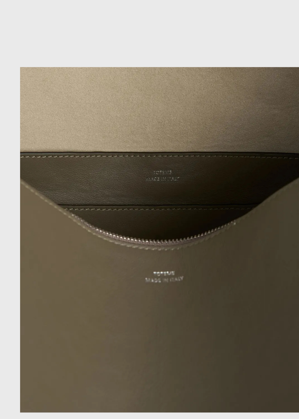 Toteme Medium Bevel Bag Dark Taupe