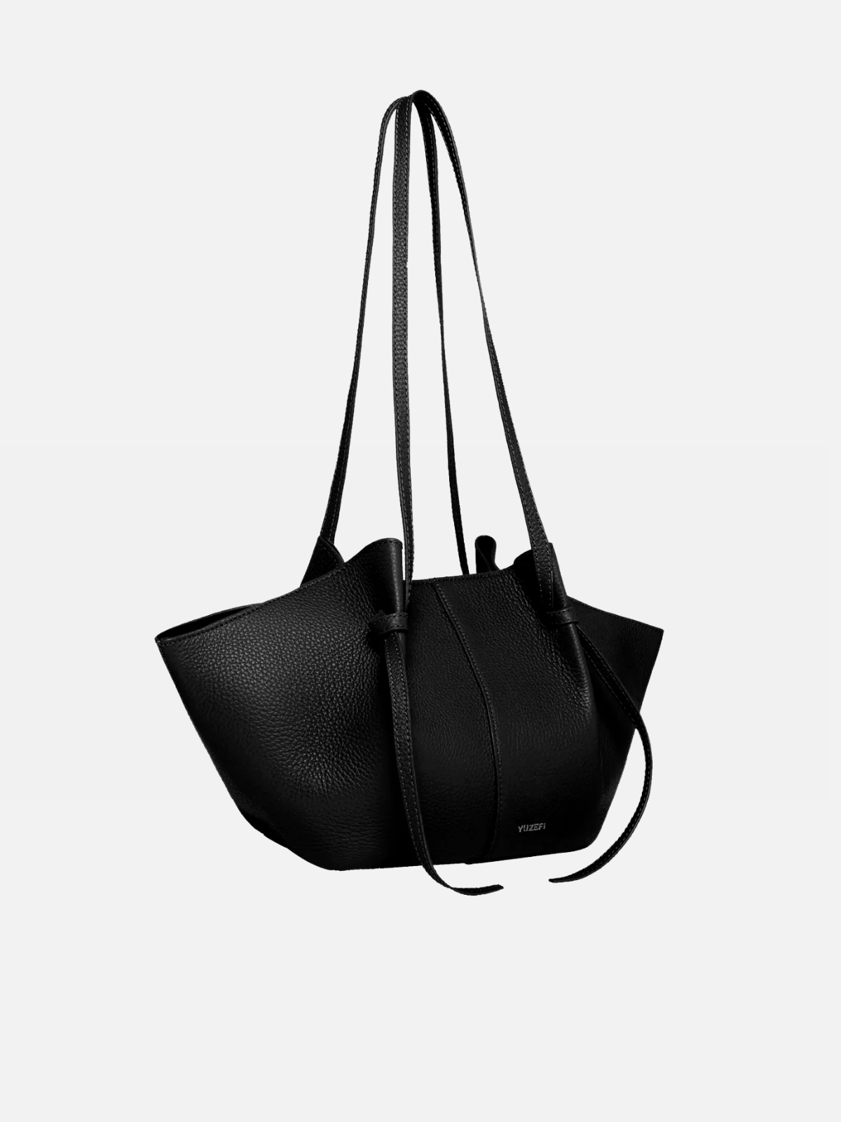 YUZEFI MOCHI - BLACK PEBBLE GRAINED LEATHER