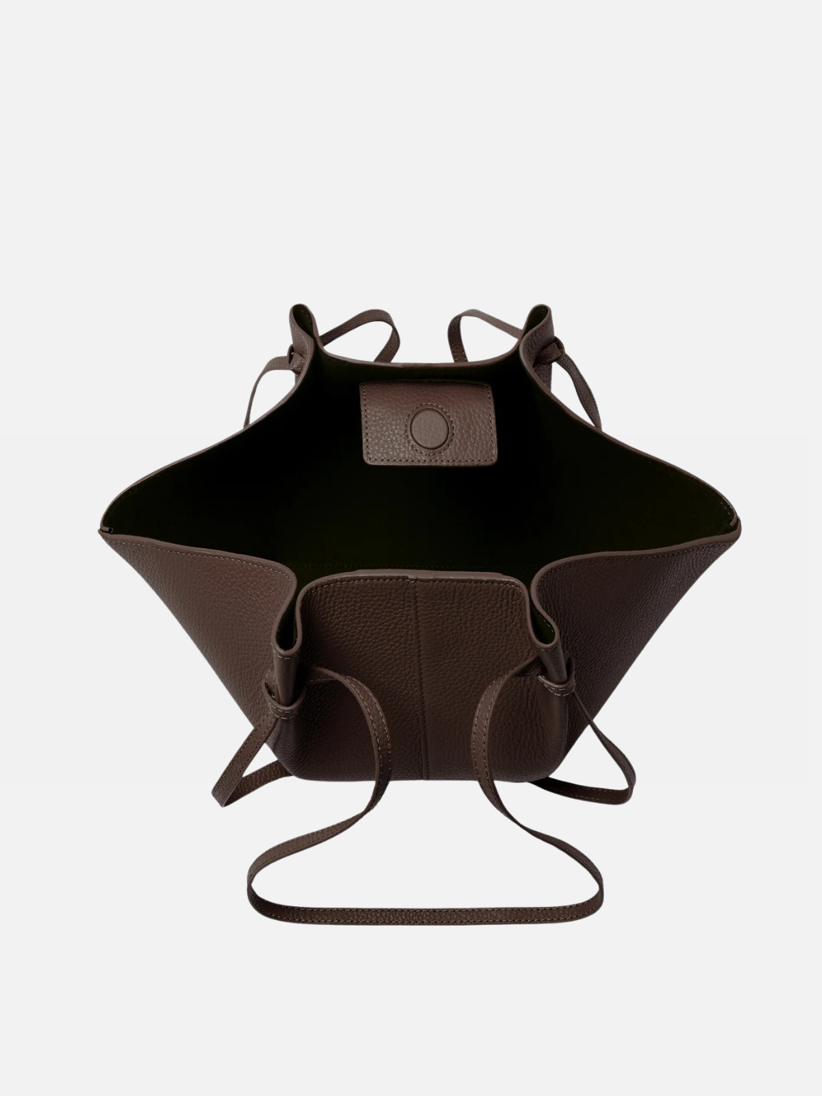 YUZEFI MOCHI - ESPRESSO PEBBLE GRAINED LEATHER