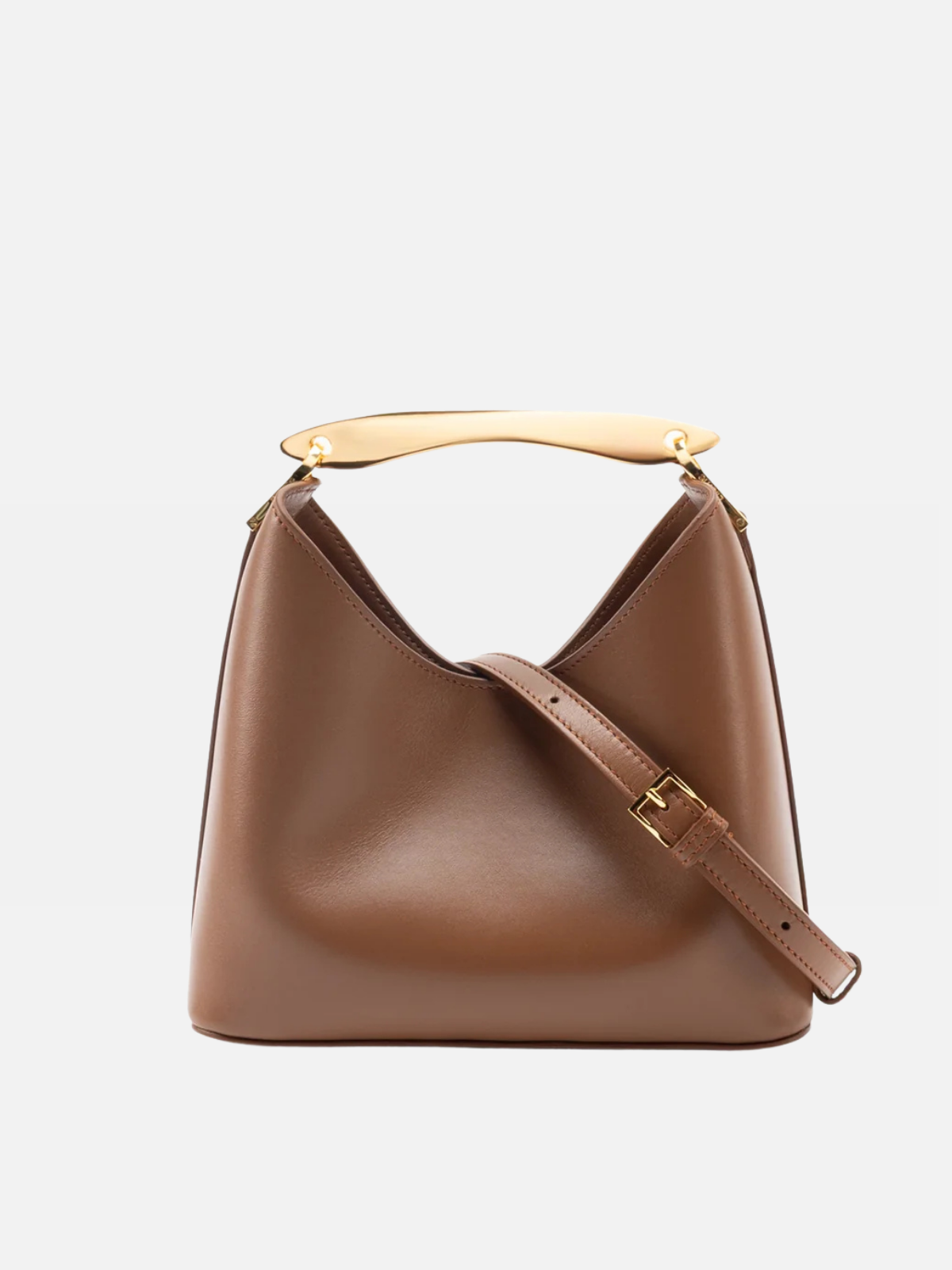 Elleme Small Boomerang Leather Cognac