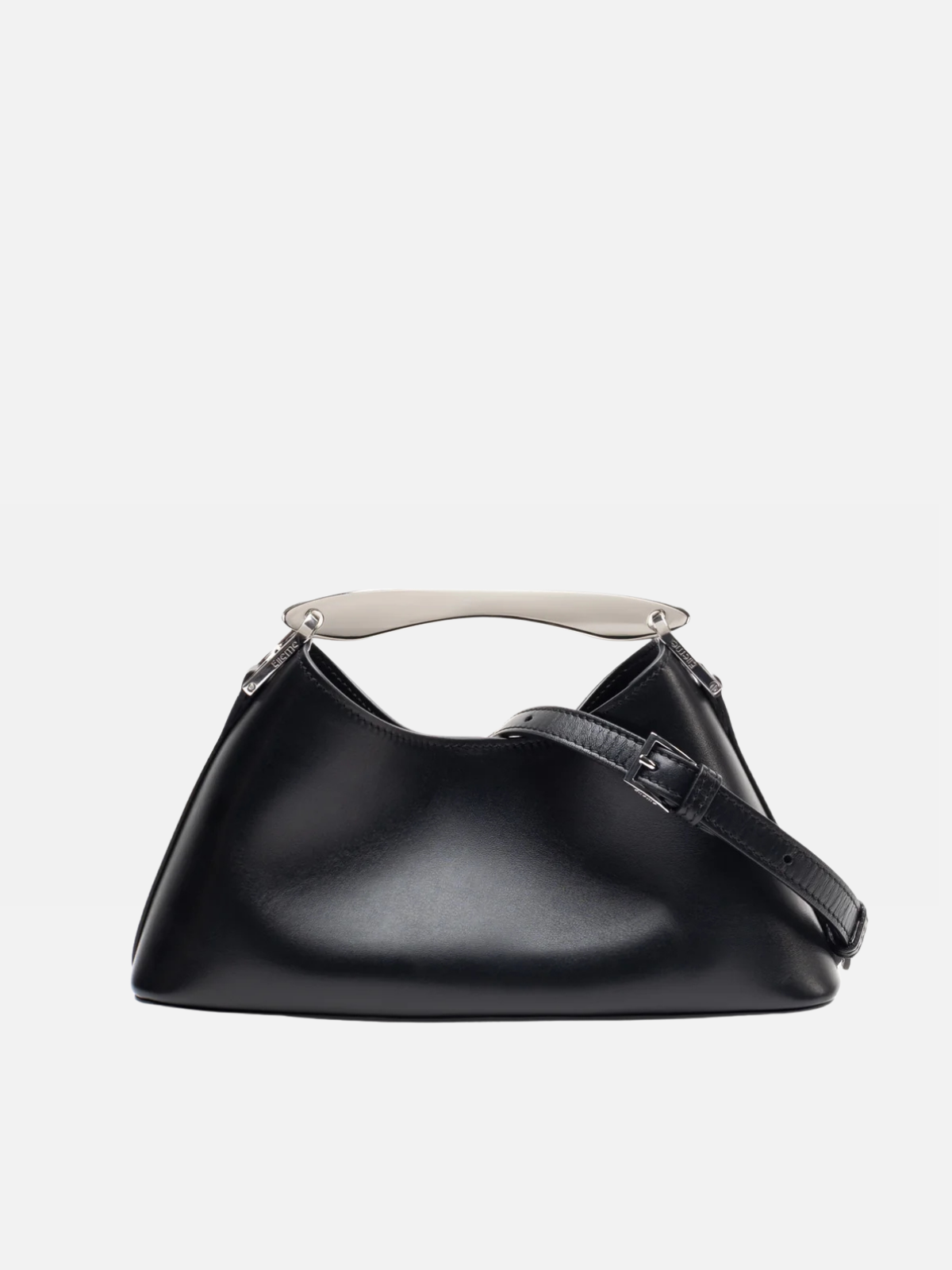 Elleme Mini Boomerang Leather Black-Silver