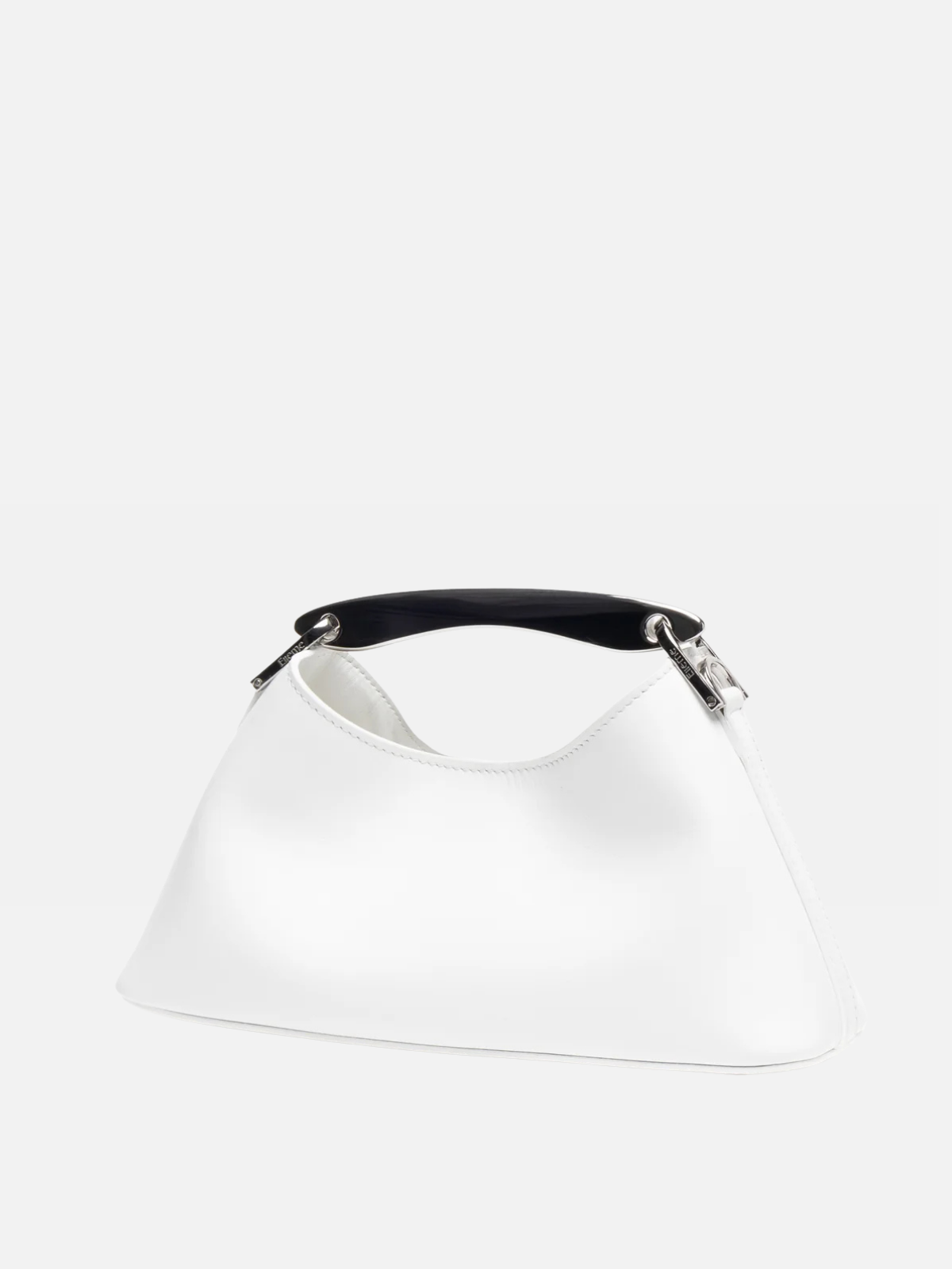Elleme Mini Boomerang Leather White-Silver