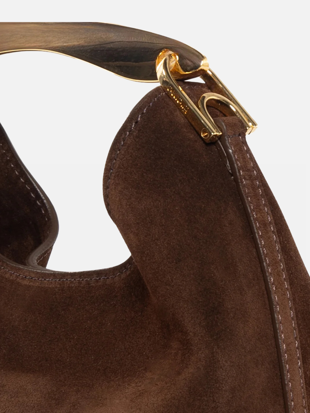 Elleme Small Boomerang Suede Brownie