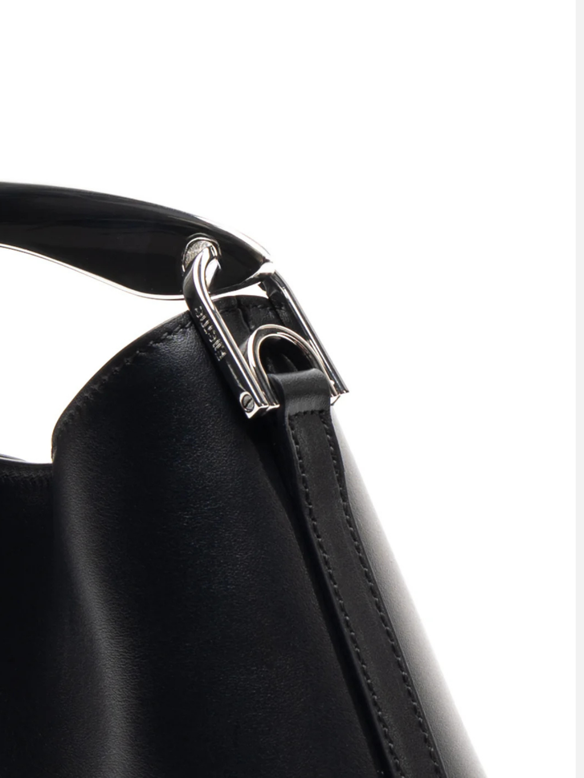 Elleme Mini Boomerang Leather Black-Silver