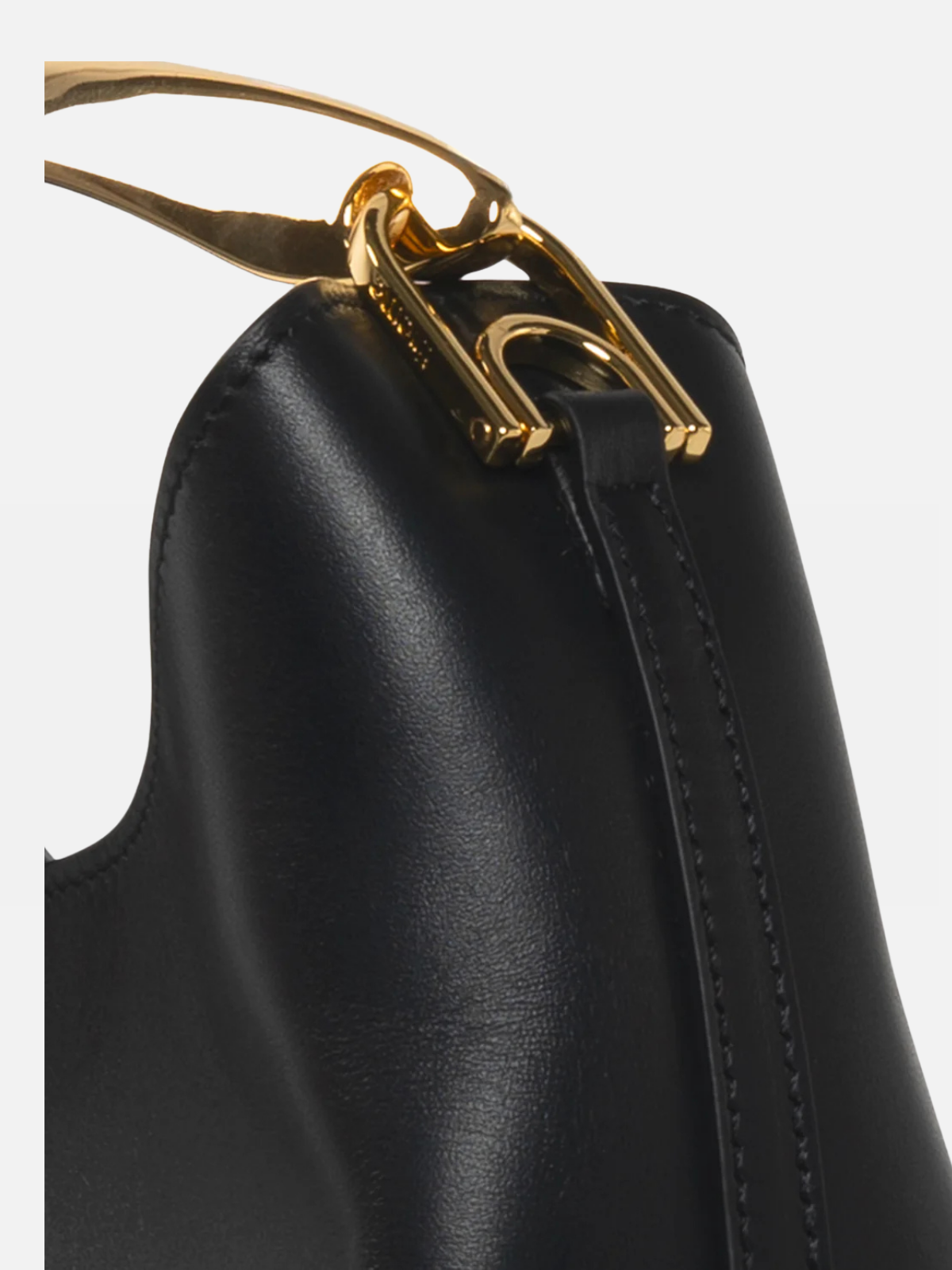 Elleme Small Boomerang Leather Black-Gold