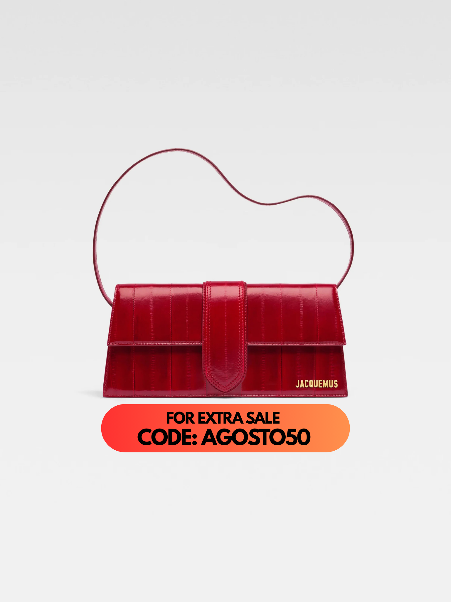 Jacquemus Le Bambino Long Dark Red