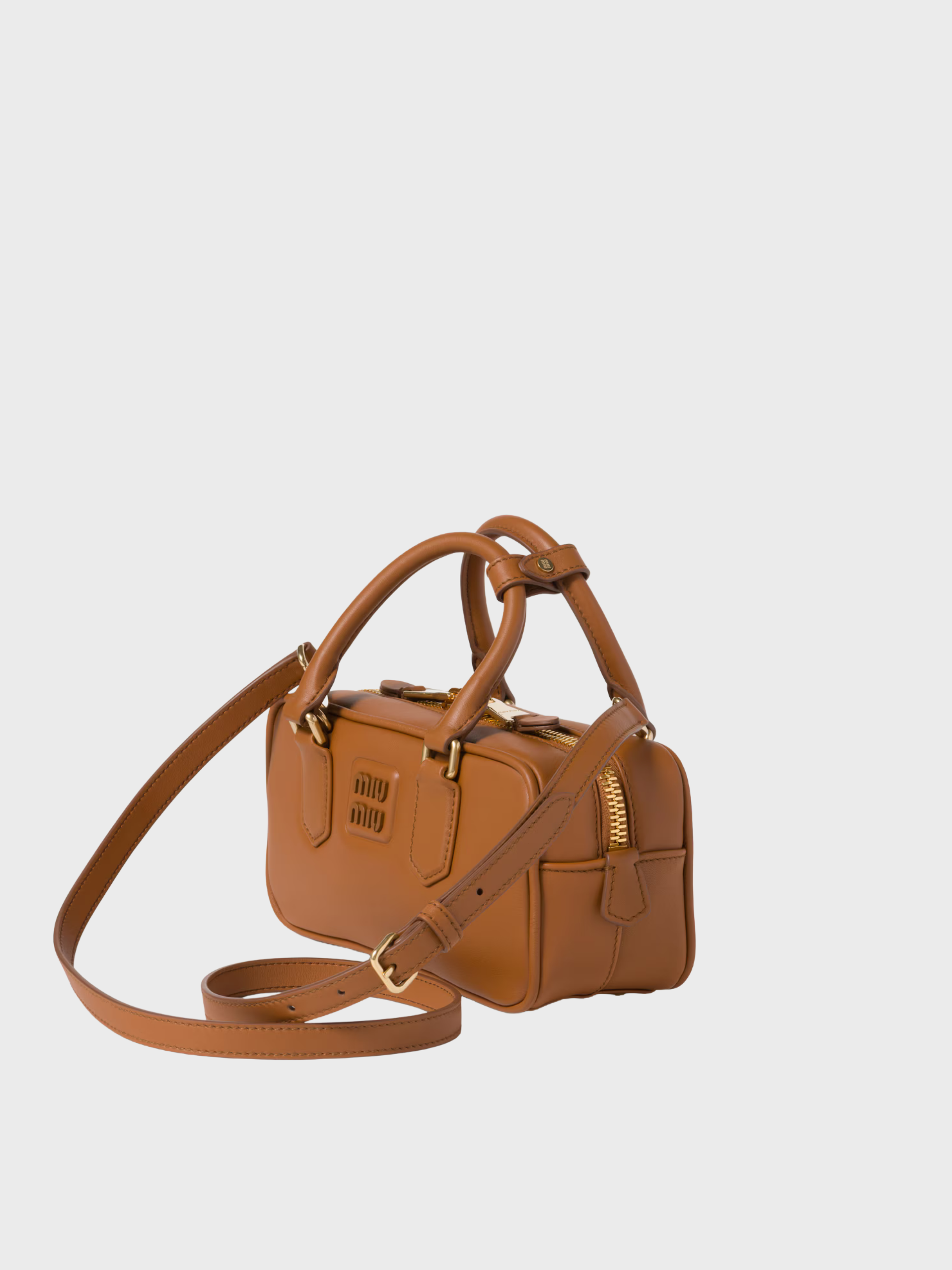 Miu Miu Arcadie in pelle Cognac Medium