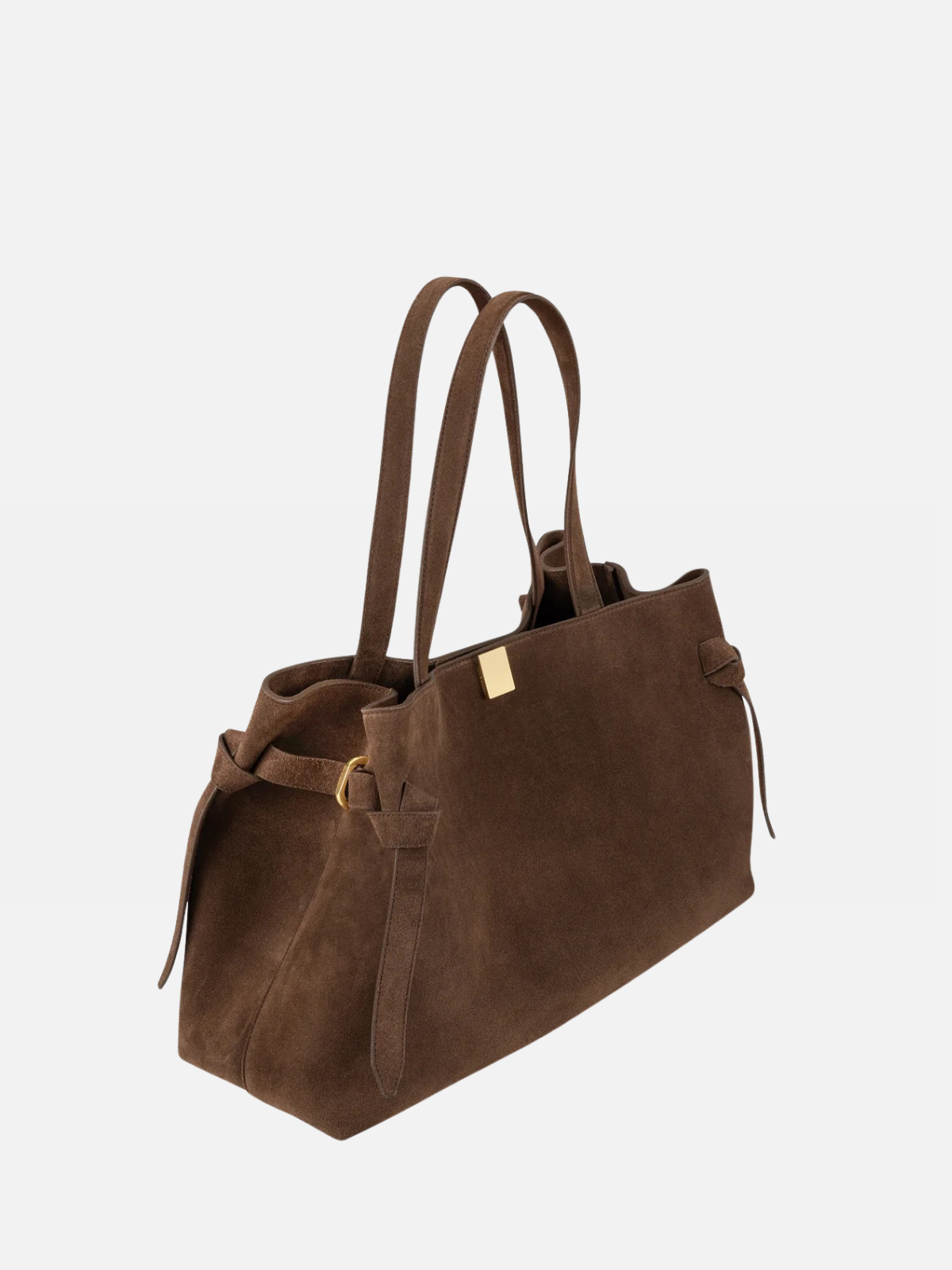 YUZEFI GYOZA TOTE - CHOCOLATE SUEDE