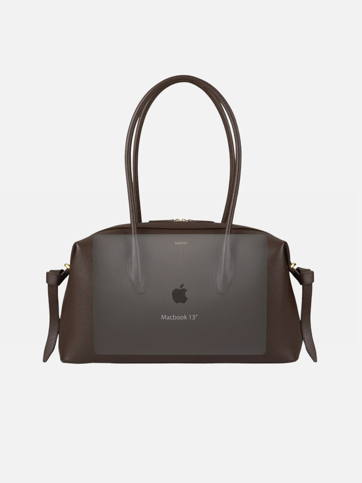 YUZEFI BRIOCHE DUFFLE - BLACK PEBBLE GRAINED LEATHER