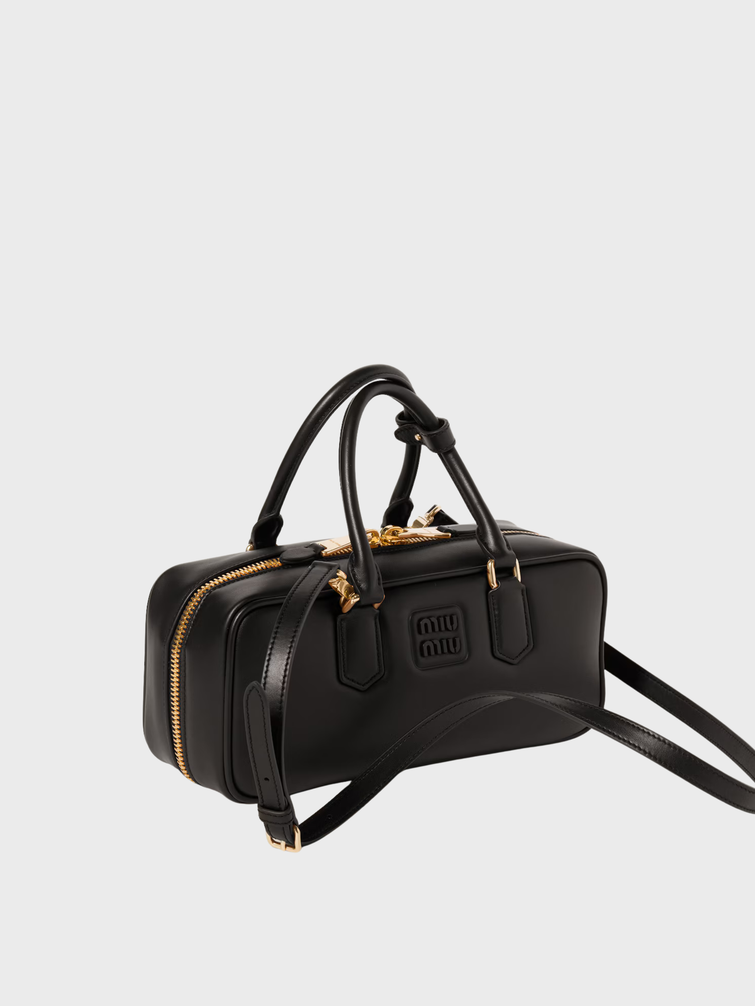 Miu Miu Arcadie in pelle Nero Large