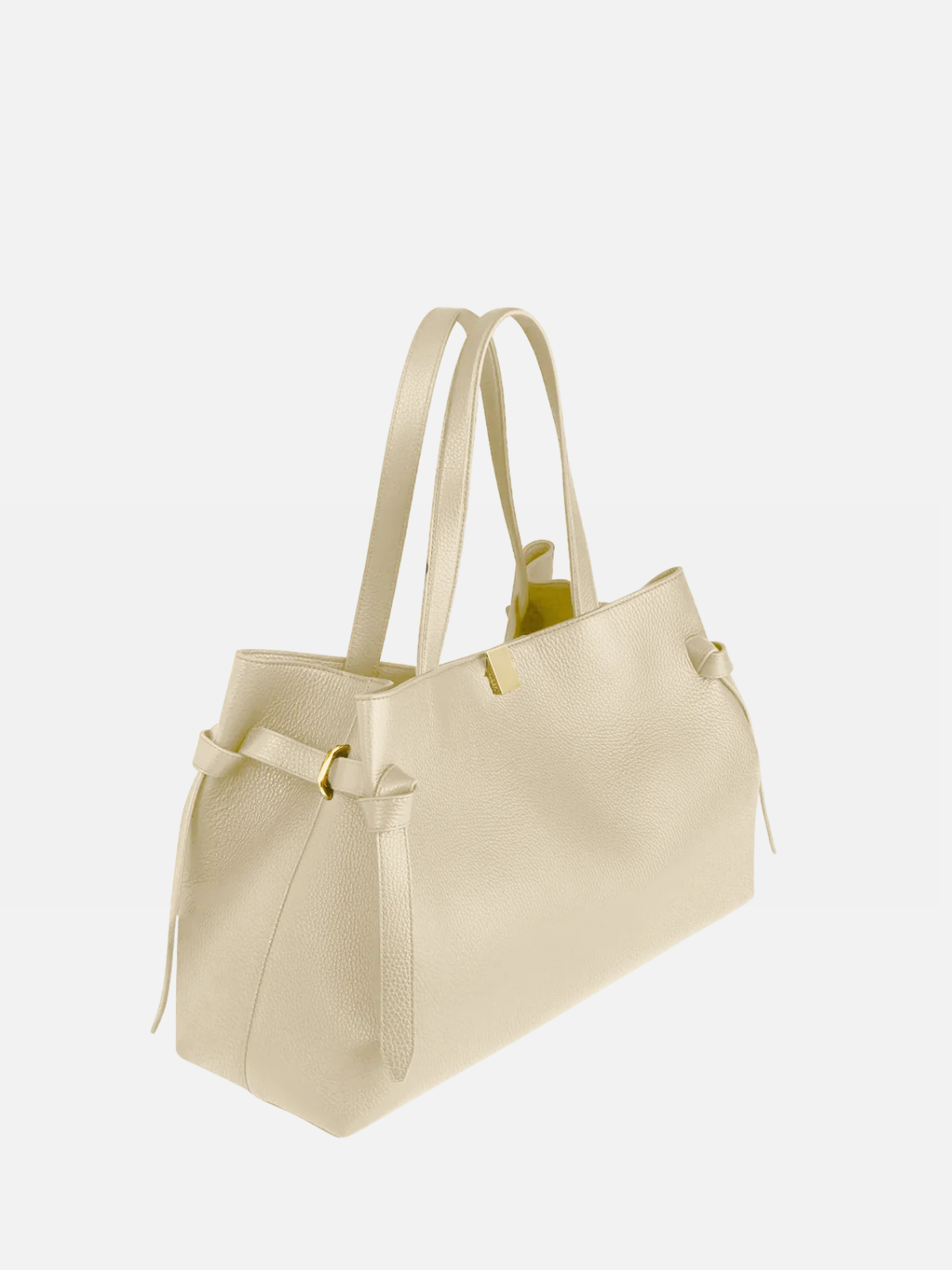 YUZEFI GYOZA TOTE - ANGORA PEBBLE GRAINED LEATHER