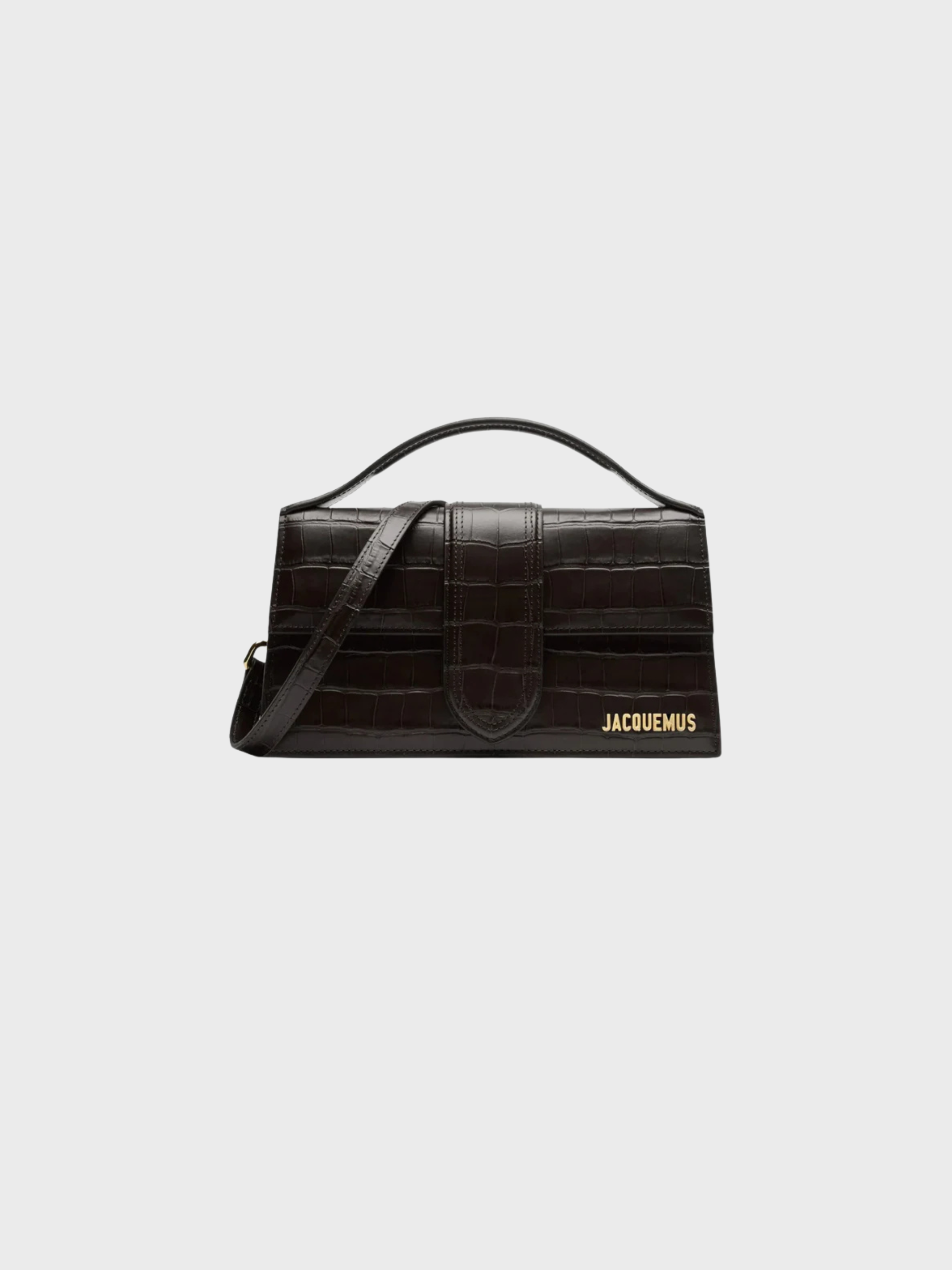 Jacquemus Le Grand Bambino Croco Black