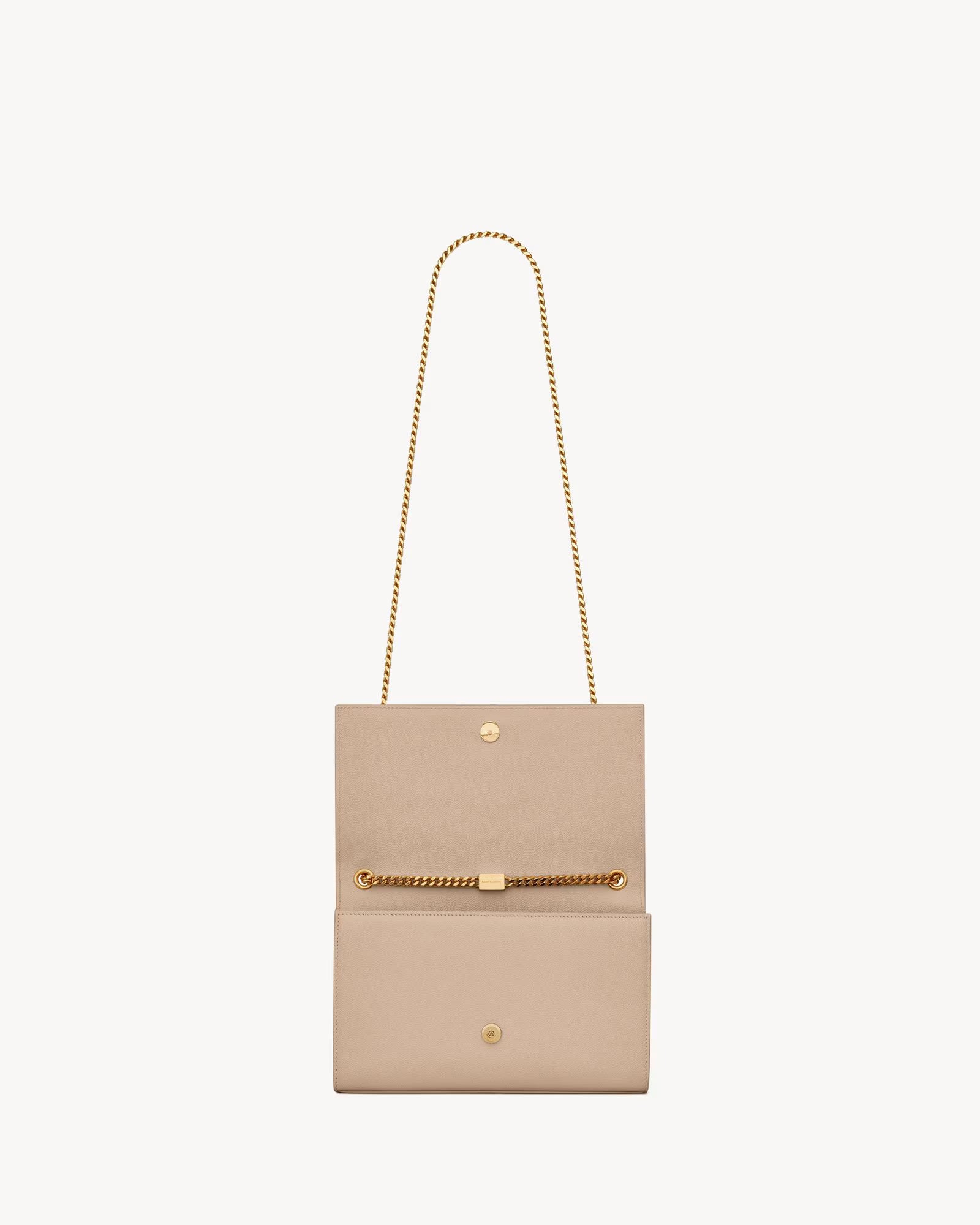 SAC MOYEN SAINT LAURENT KATE EN CUIR GRAIN DE POUDRE