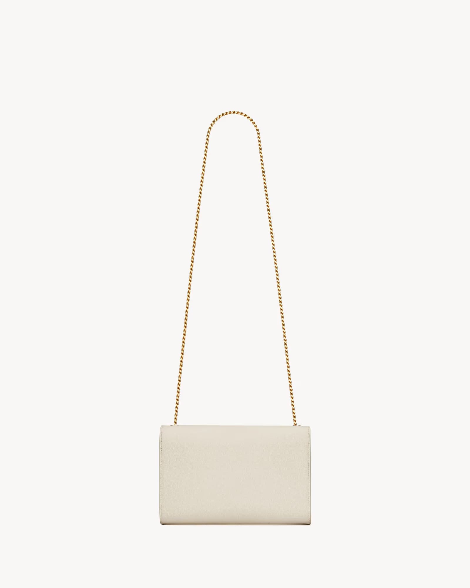 SAC MOYEN SAINT LAURENT KATE EN CUIR GRAIN DE POUDRE