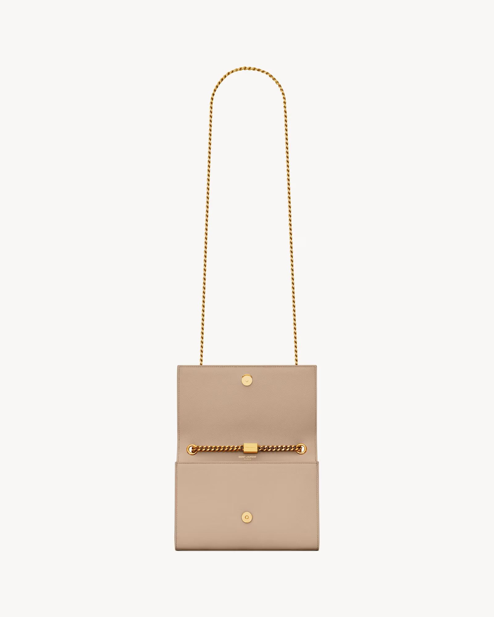 SAINT LAURENT KATE MEDIUM BAG IN GRAIN DE POUDRE LEATHER