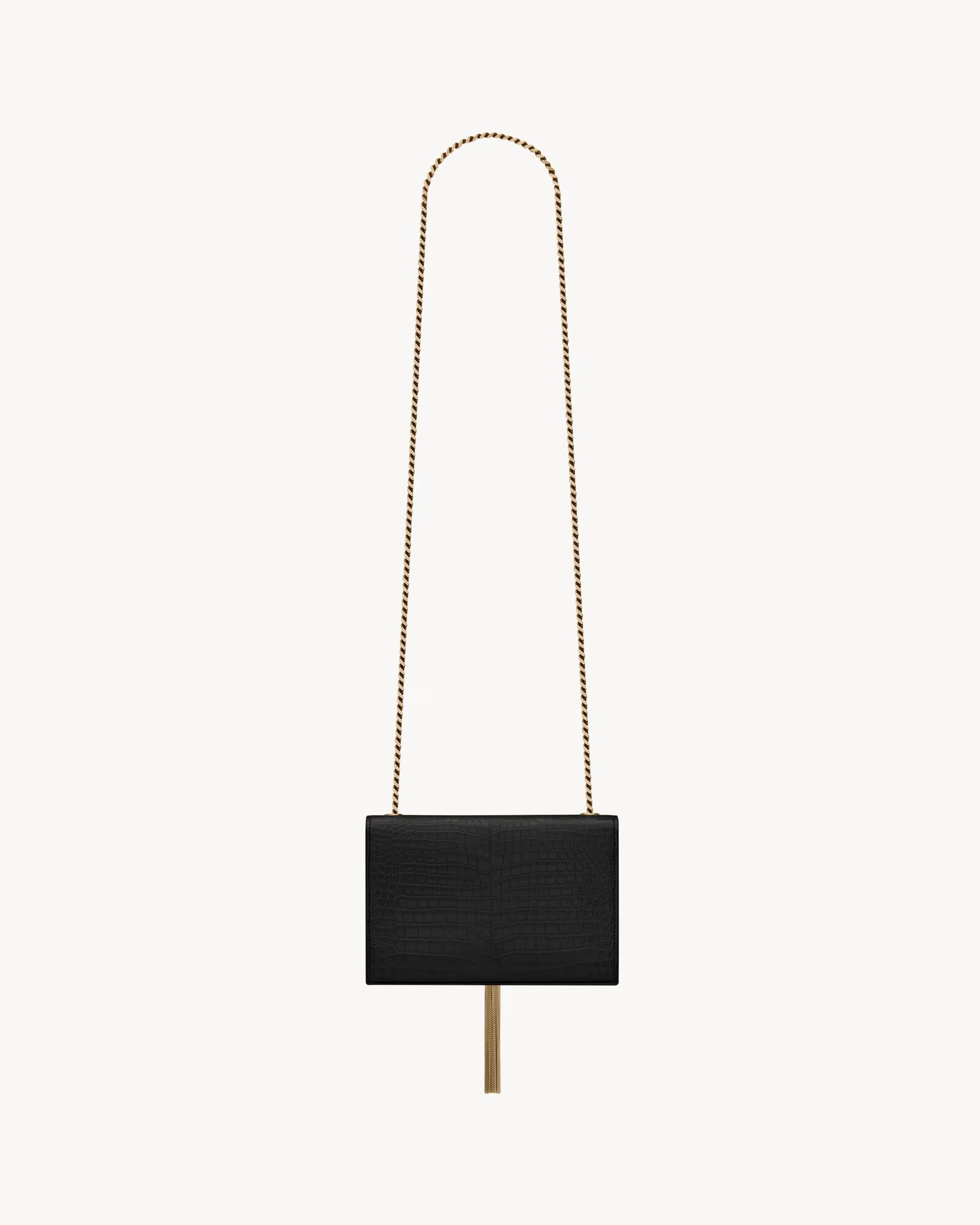 SAINT LAURENT KATE MEDIUM BAG IN GRAIN DE POUDRE LEATHER