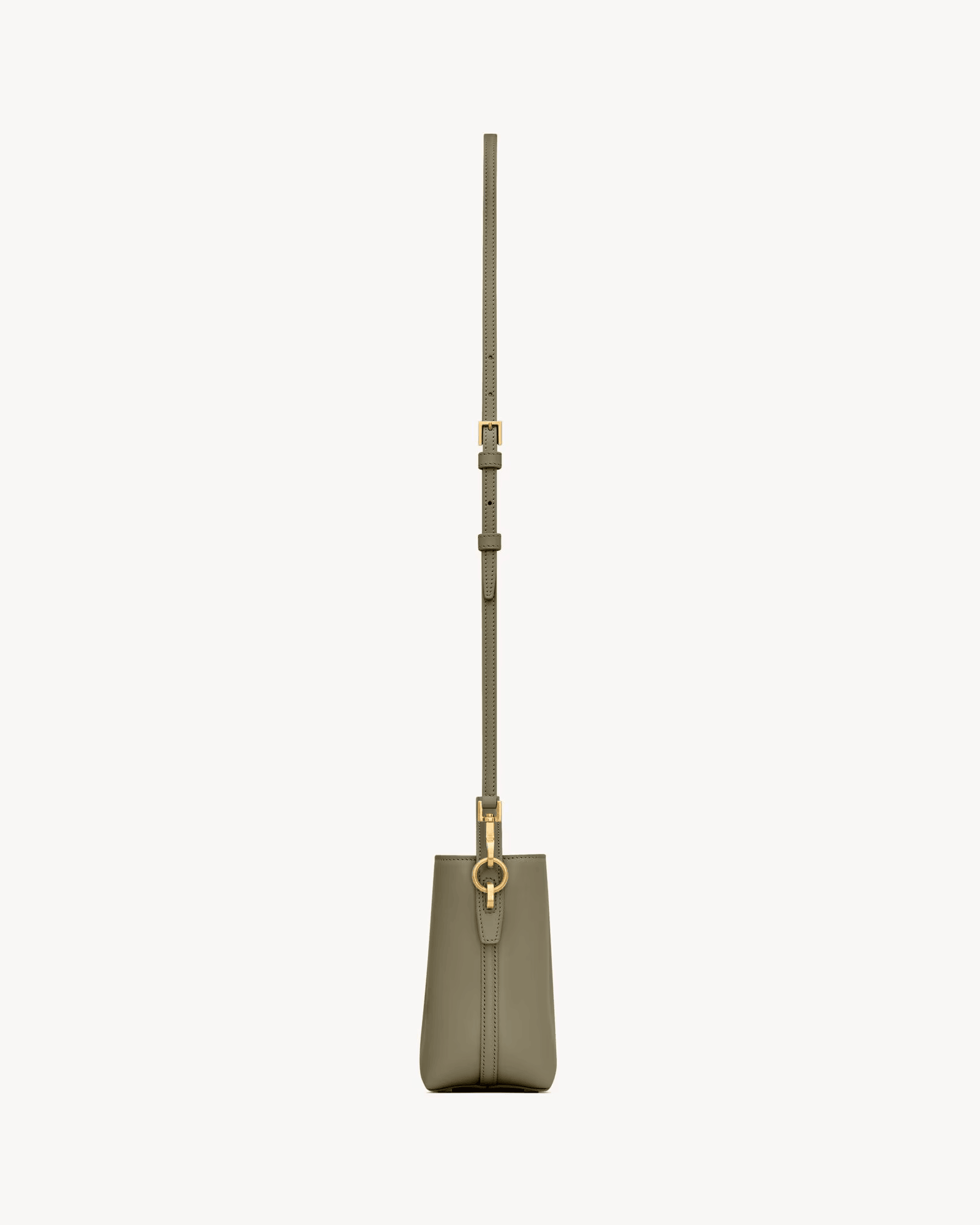 BORSA SAINT LAURENT LE 37 MINI IN PELLE LUCIDA STRONG MOSS