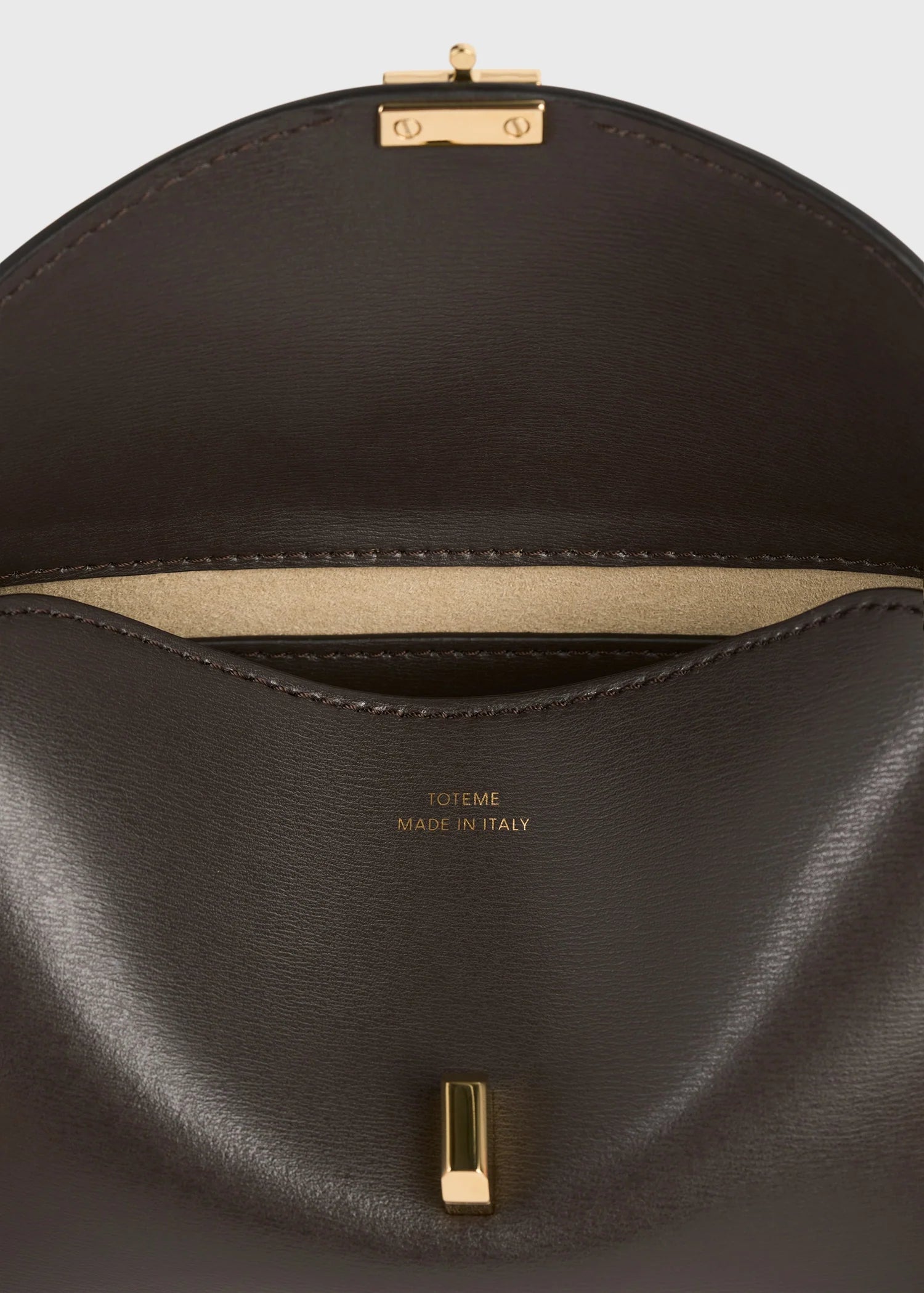 Toteme Mini T-lock Pony Hair Clutch Black