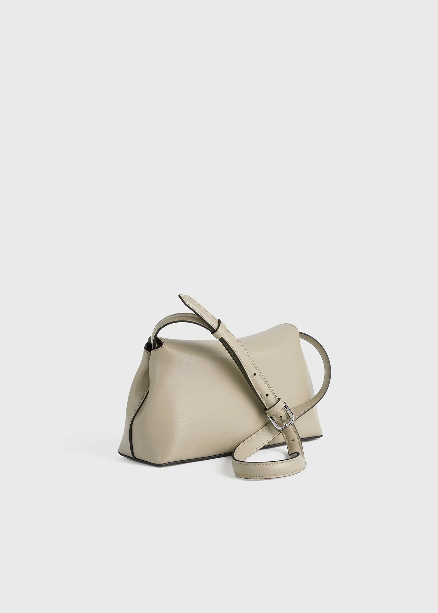 TOTEME Clutch T-Lock in pelle Beige