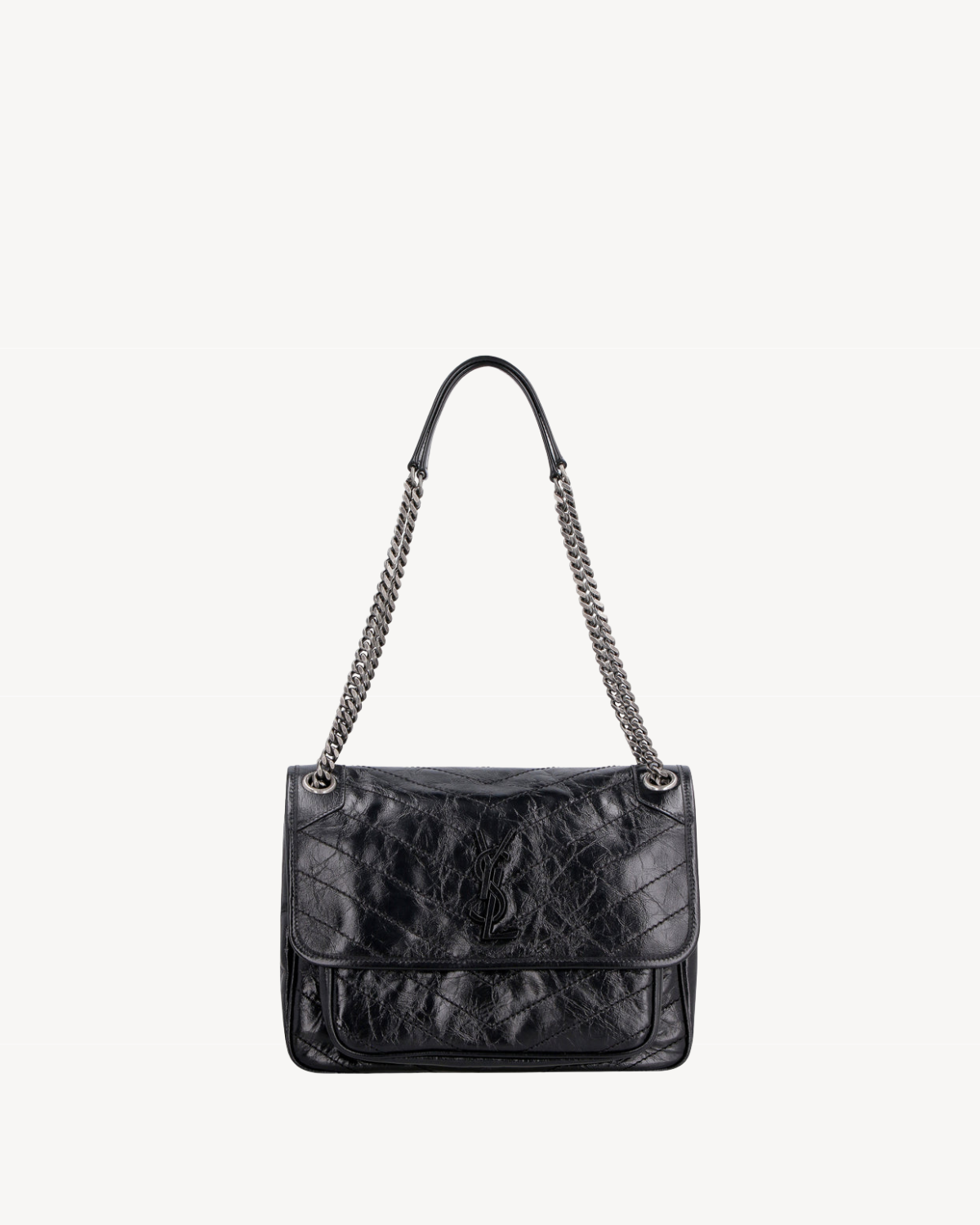 Saint Laurent Niki Medium in Vintage Leather Black
