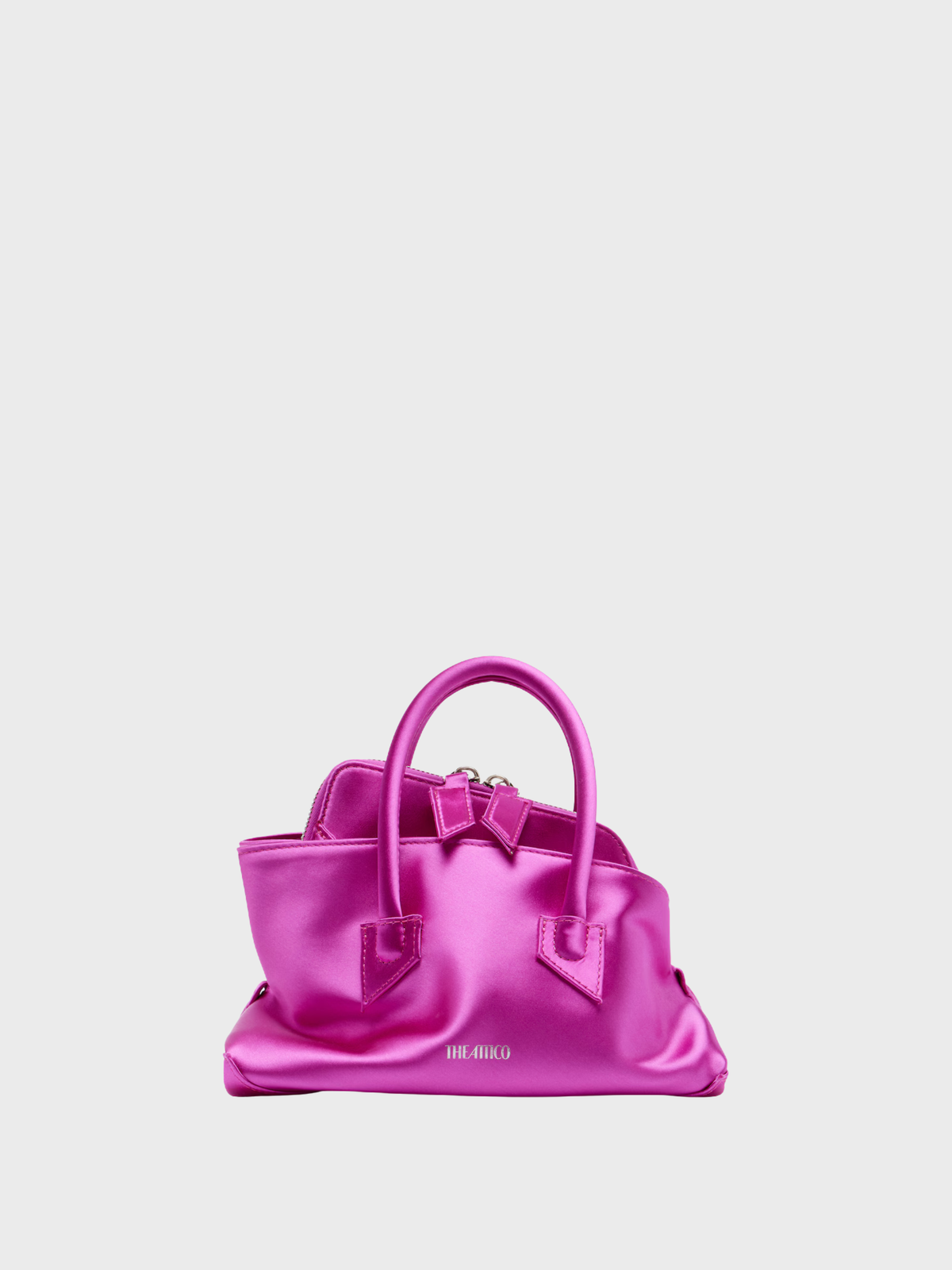 Borsa The Attico La Passeggiata Mini Fucsia in Pelle